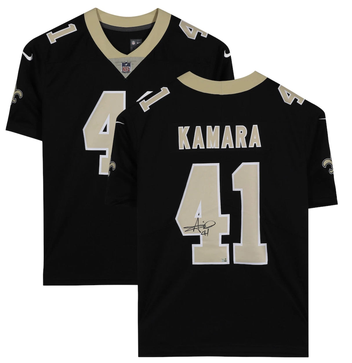 Alvin Kamara Autographed New Orleans Saints Black Nike Limited Jersey Fanatics