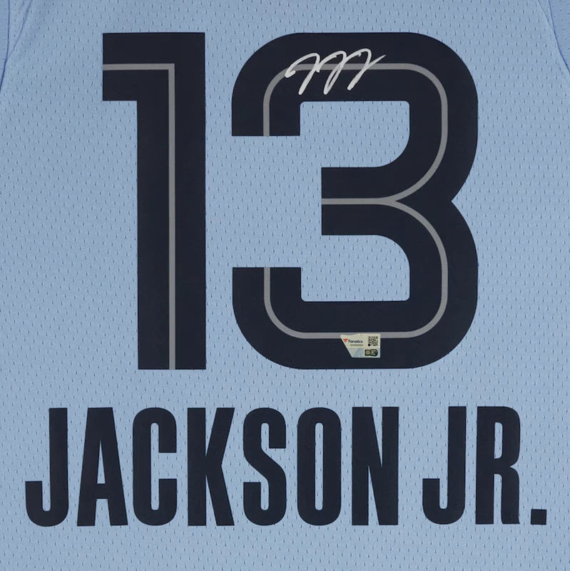 Jaren Jackson Jr. Autographed Memphis Grizzlies Jordan Light Blue Statement Swingman Jersey