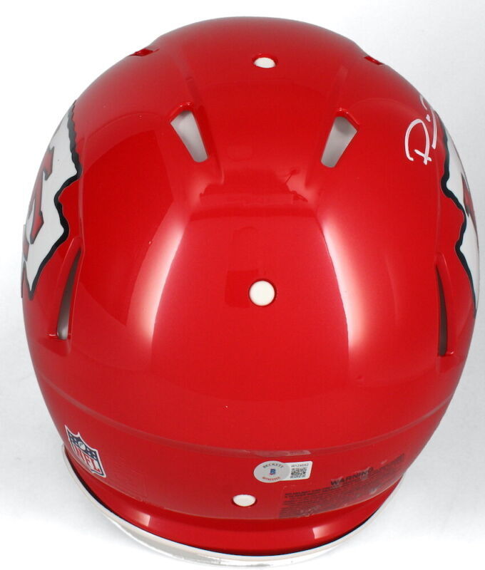 Patrick Mahomes Autographed Kansas City Chiefs Speed Authentic Helmet Beckett Witnessed