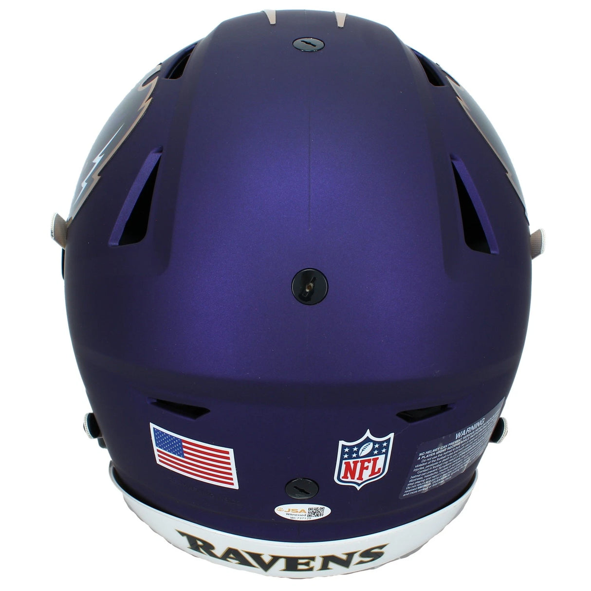 Trey Hendrickson Autographed Baltimore Ravens Purple 2024 Alternate Speedflex Authentic Helmet JSA Witnessed