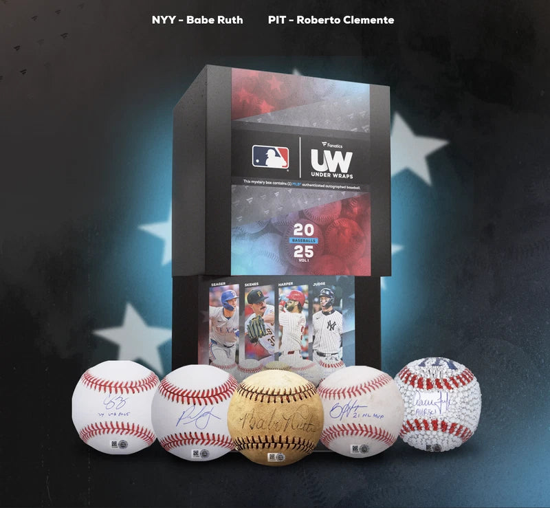 Under Wraps 2025 Volume 1 Autographed Official MLB Baseball Mystery Box Fanatics