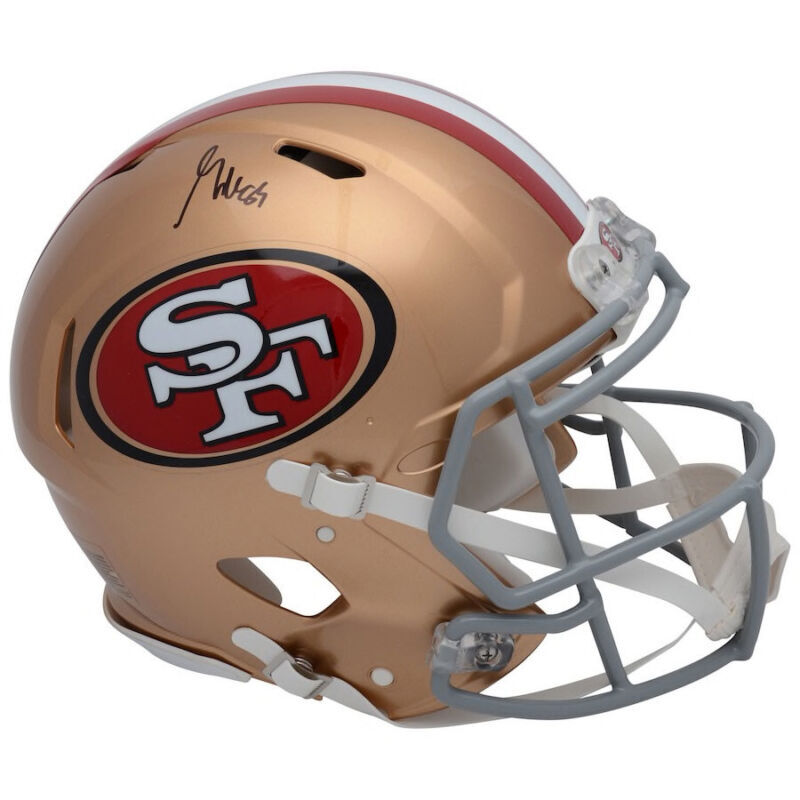 George Kittle Autographed San Francisco 49ers Speed Authentic Helmet Fanatics