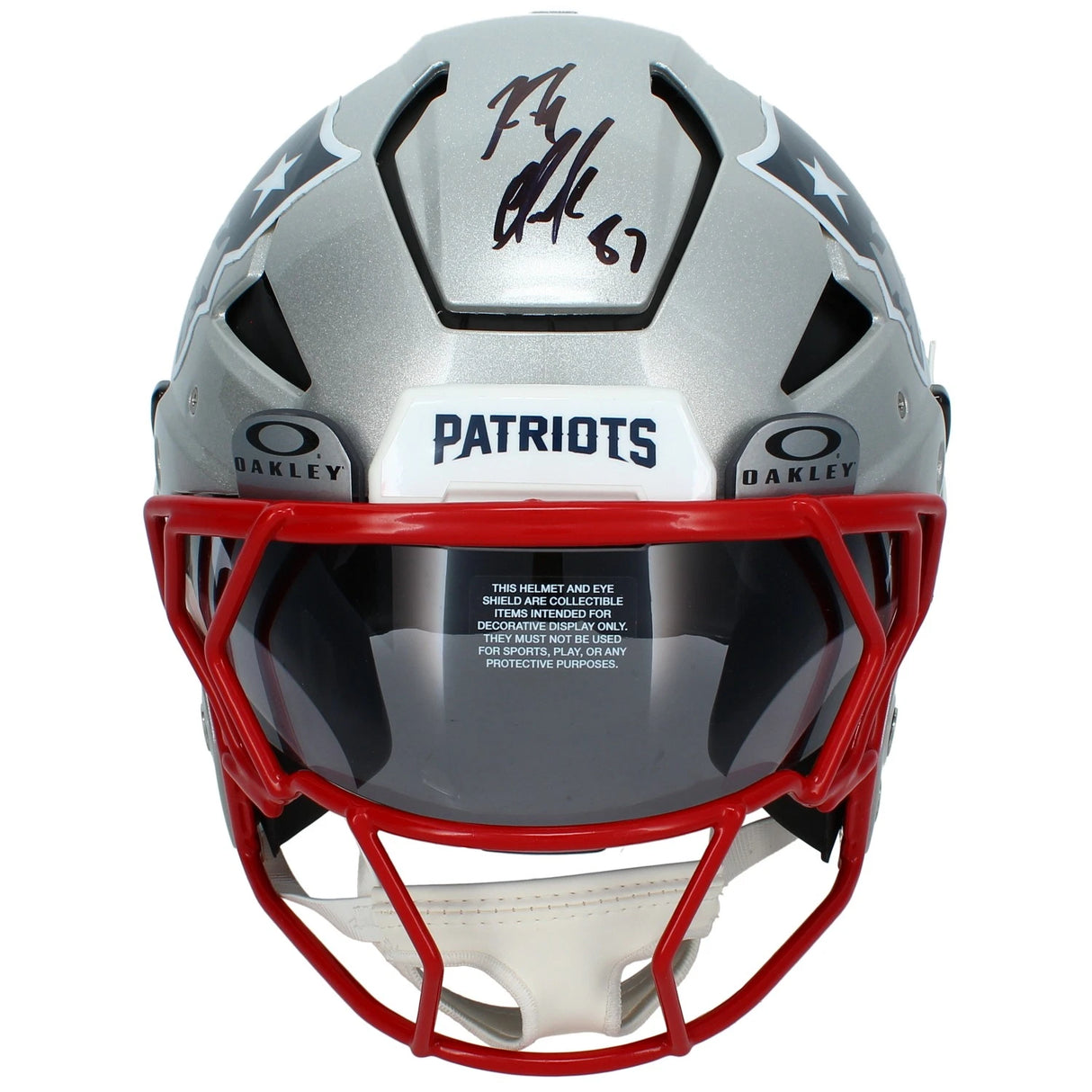 Rob Gronkowski Autographed New England Patriots Axiom Authentic Helmet Radtke