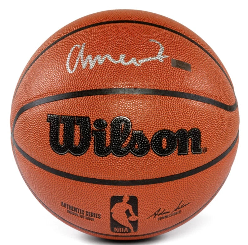 Amen Thompson Autographed Wilson Replica Basketball Panini