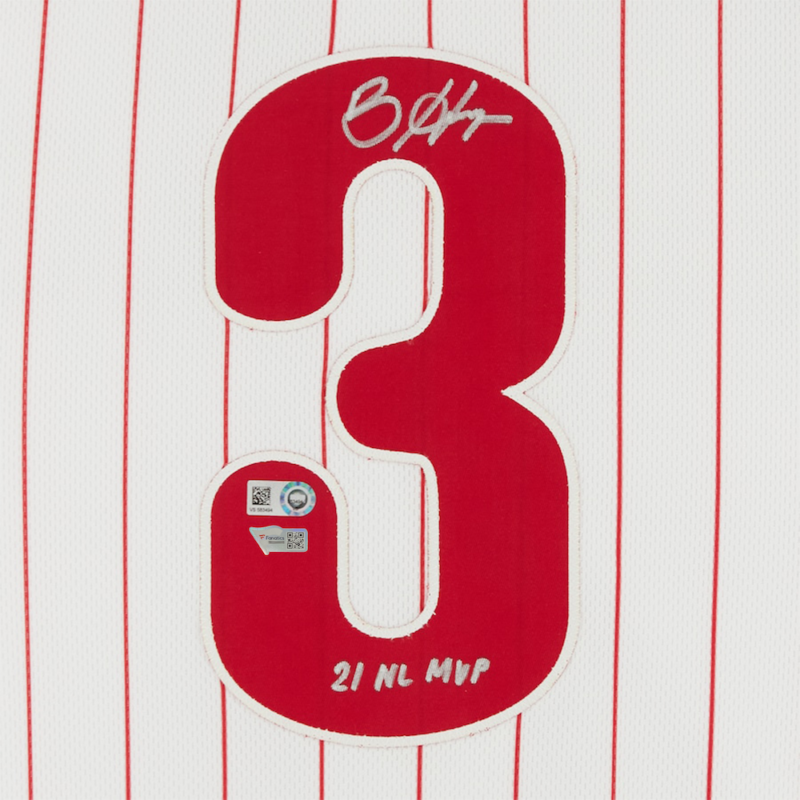 Bryce Harper Autographed/Inscribed "21 NL MVP" Philadelphia Phillies White Nike Authentic Jersey Fanatics