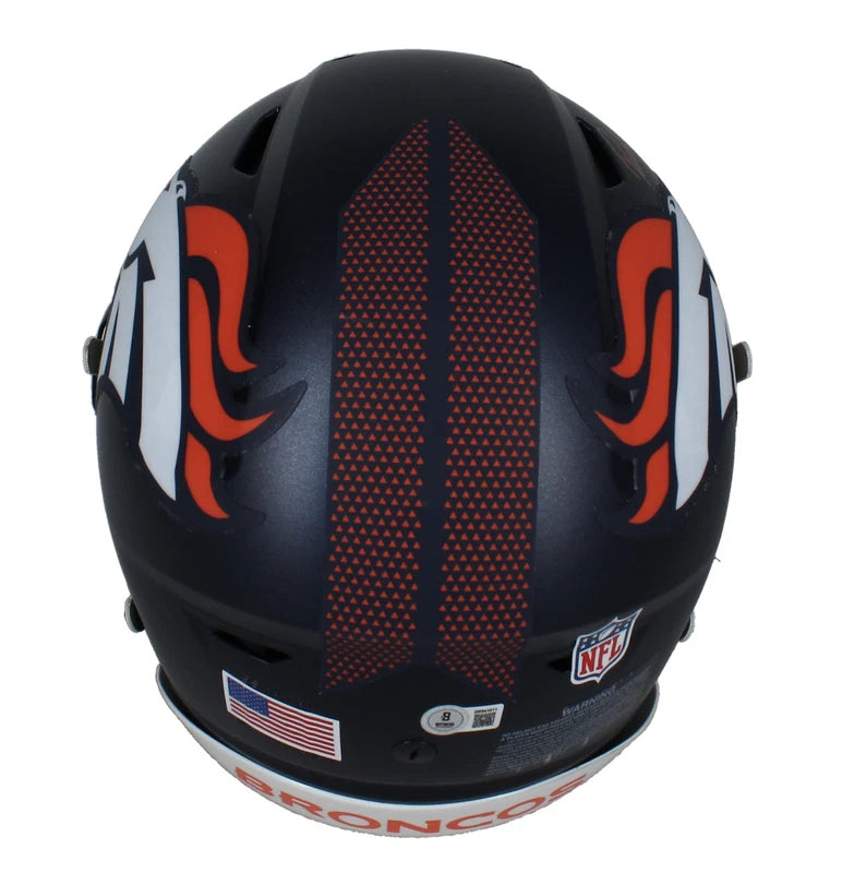 Patrick Surtain II Autographed Denver Broncos 2024 Speedflex Authentic Helmet Beckett Witnessed
