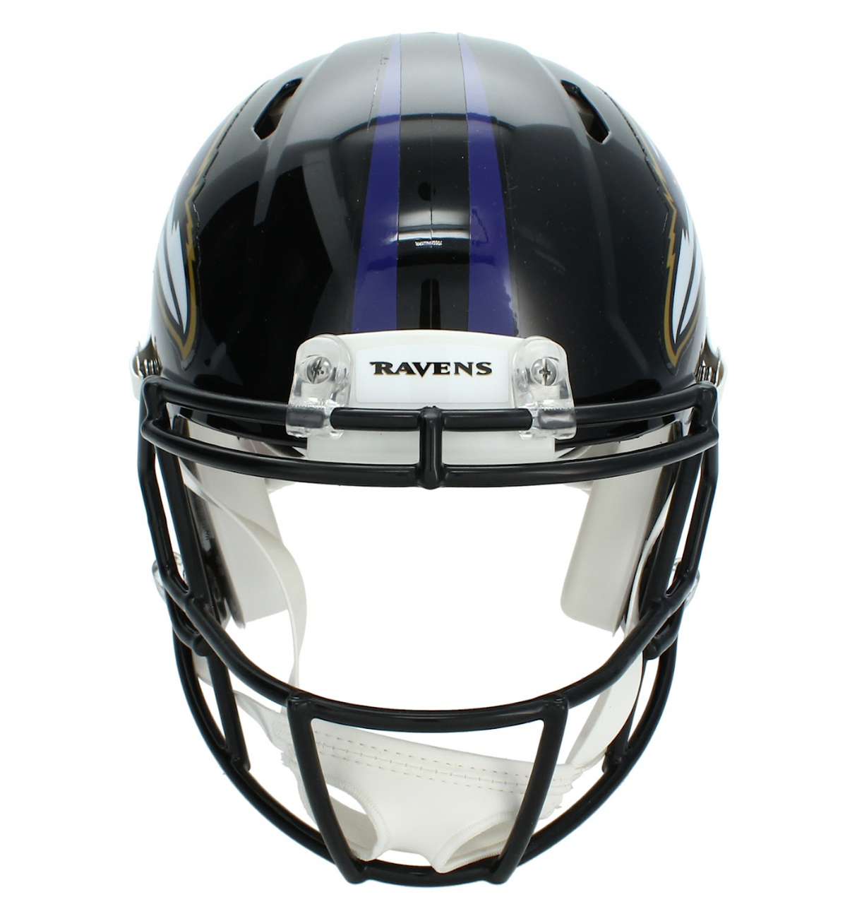 Ray Lewis Autographed Baltimore Ravens Speed Authentic Helmet Beckett Witnessed