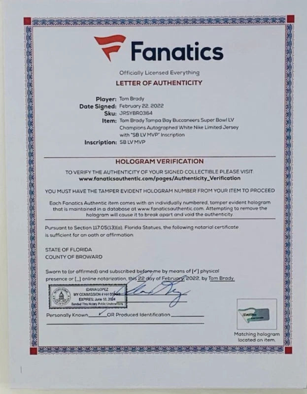 Tom Brady Autographed/Inscribed "SB LV MVP" Tampa Bay Buccaneers Custom Framed Nike White Limited Jersey with Photos Fanatics (V2)