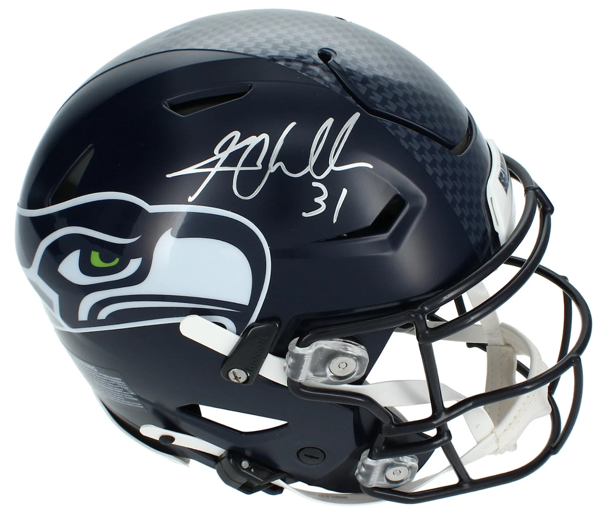 Kam Chancellor Autographed Seattle Seahawks Speedflex Authentic Helmet Beckett Witnessed
