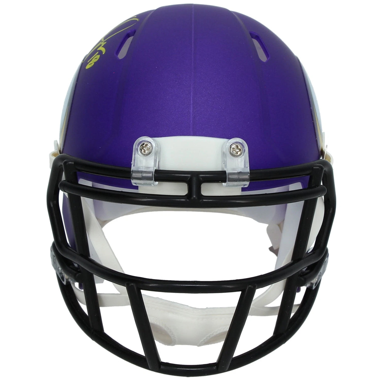 Justin Jefferson Autographed Minnesota Vikings Speed Mini Helmet Beckett Witnessed