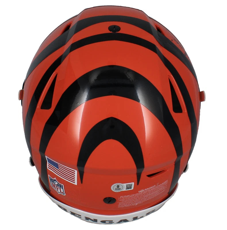 Ja'Marr Chase Autographed/Inscribed "Chosen 1" Cincinnati Bengals Speedflex Authentic Helmet Beckett Witnessed