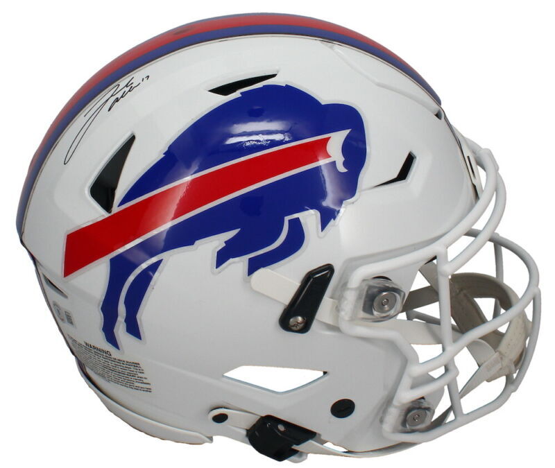 Josh Allen Autographed (Black Ink) Buffalo Bills Speedflex Authentic Helmet Beckett Witnessed