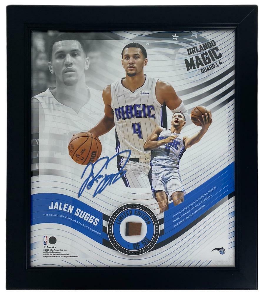 JALEN SUGGS Framed Orlando Magic 15" x 17" Game Used Basketball Collage LE 1/50