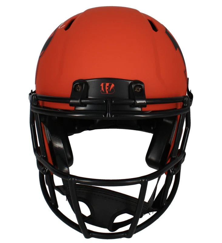 Ja'Marr Chase Autographed Cincinnati Bengals RAVE Speed Authentic Helmet Beckett Witnessed