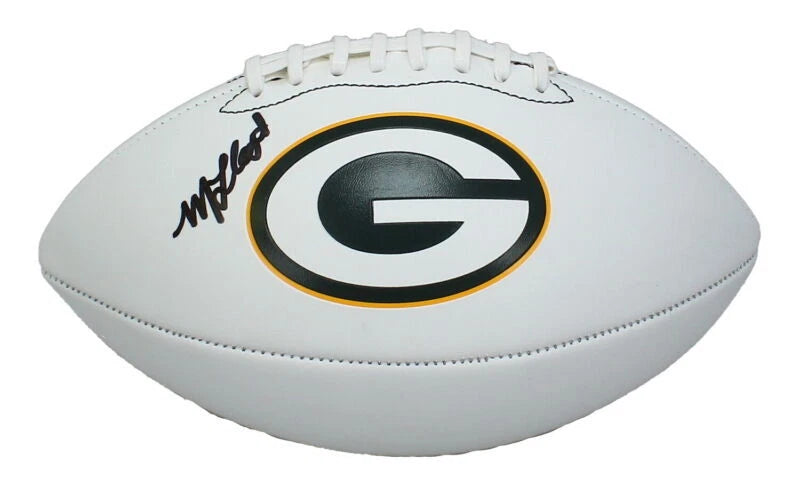 MarShawn Lloyd Autographed Green Bay Packers White Panel Football Beckett Witnessed