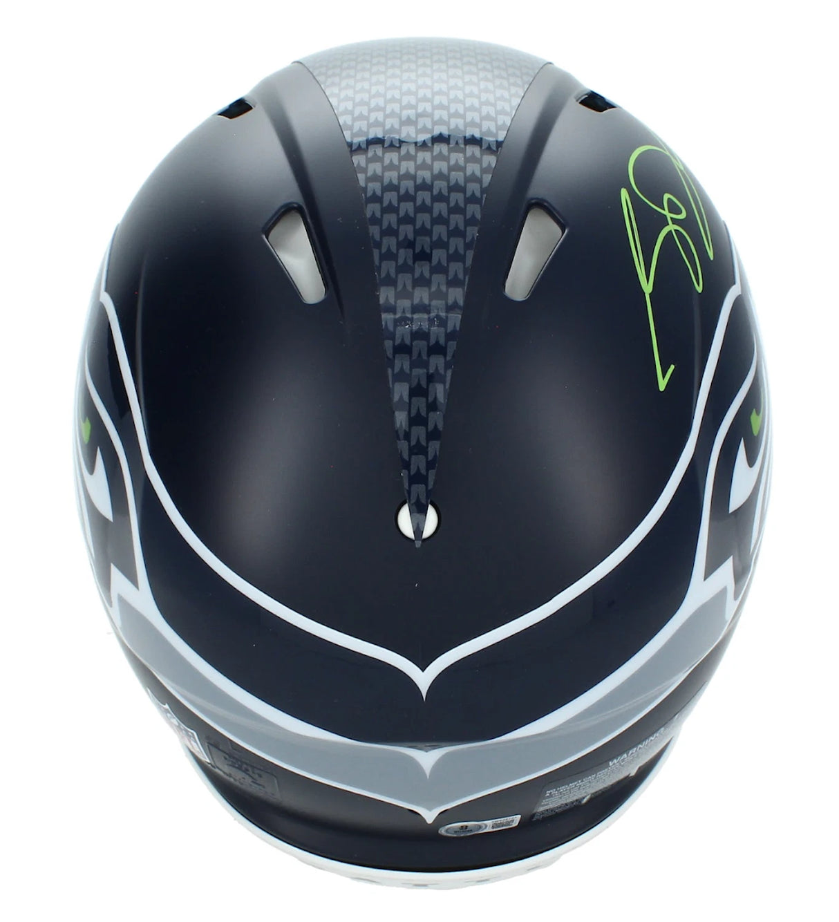 Sam Darnold Autographed Seattle Seahawks Speed Authentic Helmet Beckett Witnessed