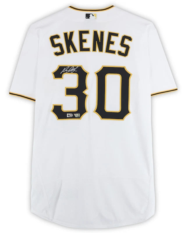 Paul Skenes Autographed Pittsburgh Pirates White Nike Authentic Jersey Fanatics