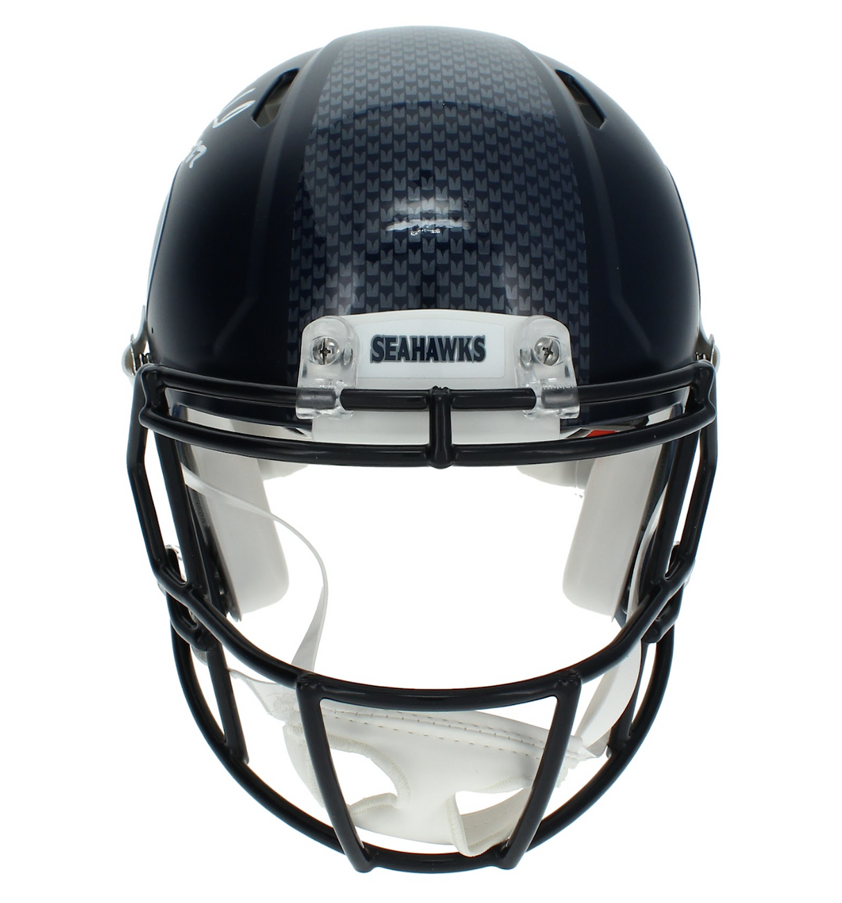 Rashid Shaheed Autographed (in Silver) Seattle Seahawks Speed Authentic Helmet Beckett Witnessed