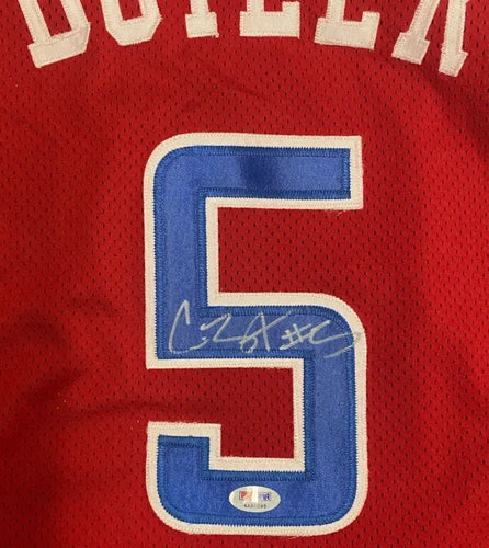 Caron Butler Autographed #5 Red Los Angeles Custom Jersey PSA/DNA