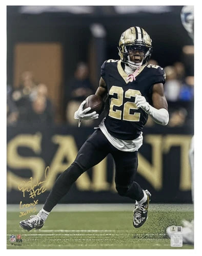Rashid Shaheed Autographed/Inscribed "GEAUX SAINTS" New Orleans Saints Running 16"x20" Photograph Beckett Witnessed