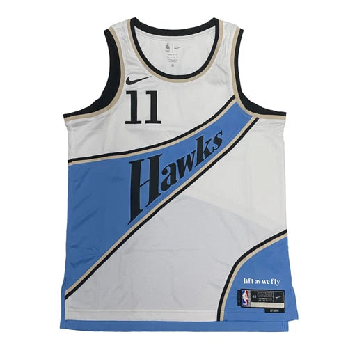 Trae Young Autographed Atlanta Hawks Nike White 2024-25 City Edition Swingman Jersey Fanatics