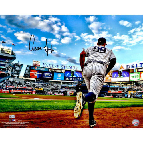 Aaron Judge Autographed 16" x 20" "Running Out of Dugout" Photograph Fanatics