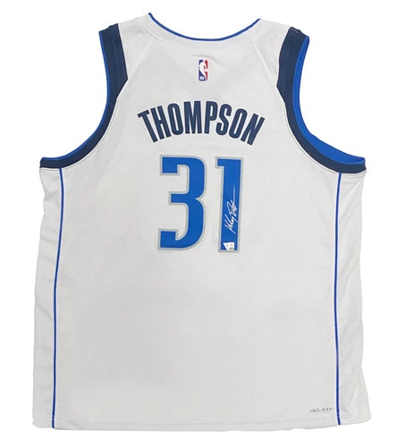 Klay Thompson Autographed Dallas Mavericks Nike White Association Edition Swingman Jersey Fanatics