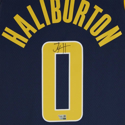 Tyrese Haliburton Autographed Indiana Pacers Nike Navy Icon Swingman Jersey Fanatics