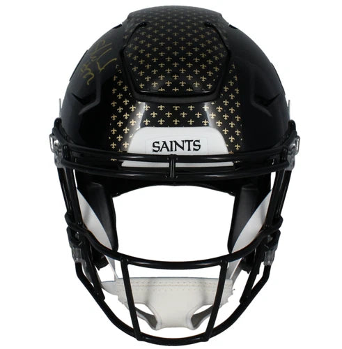 Rashid Shaheed Autographed New Orleans Saints Black 2022 Alternate Speedflex Authentic Helmet Beckett Witnessed