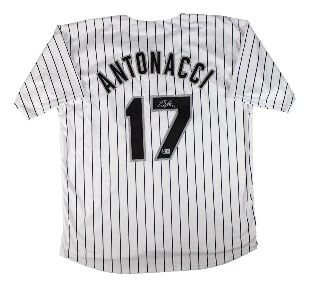 Sam Antonacci Chicago Signed White Baseball Jersey BAS