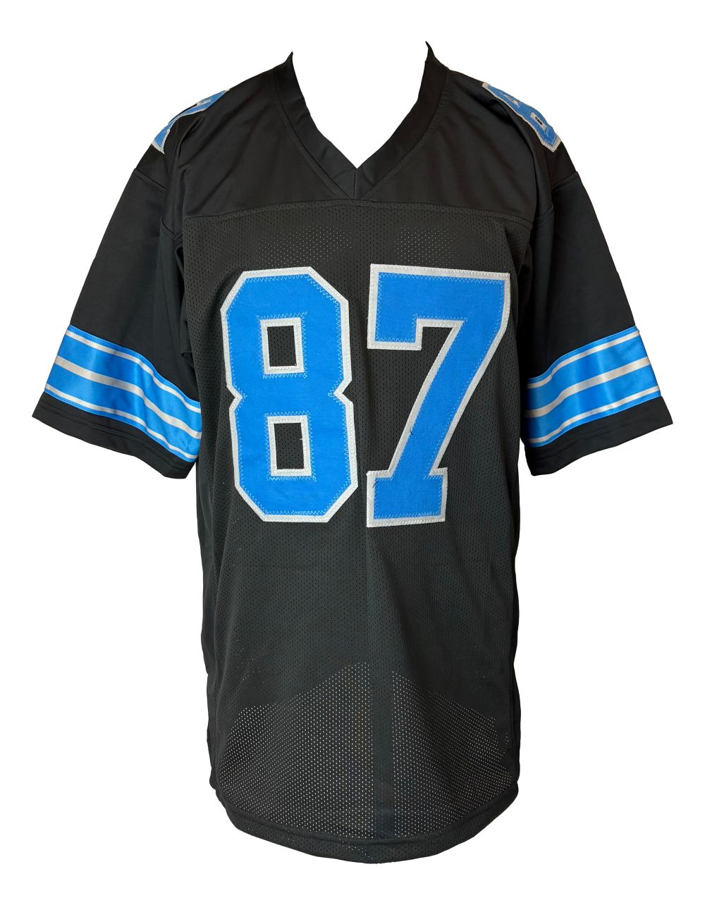 Sam LaPorta Detroit Signed Black Football Jersey BAS ITP