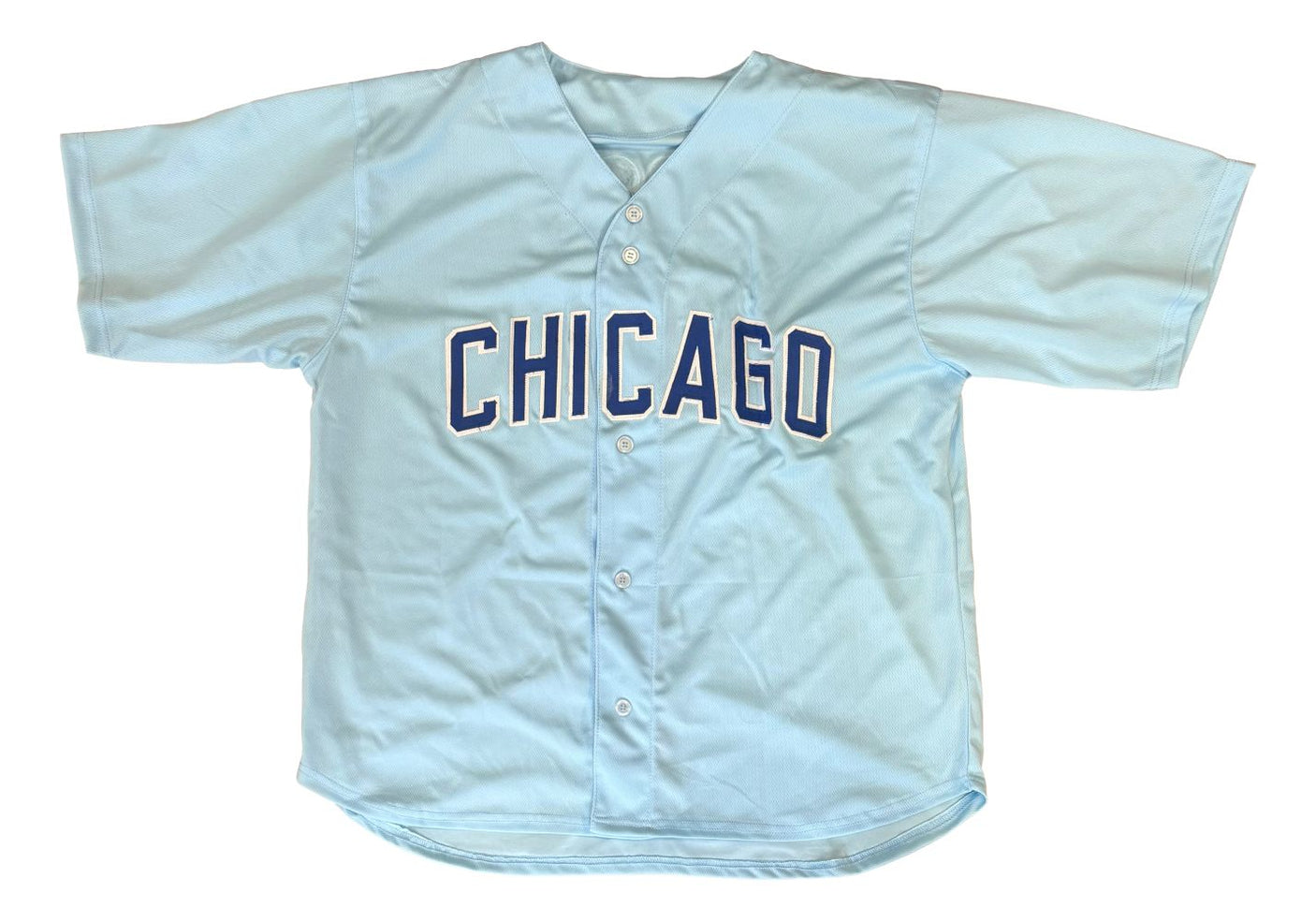 Sammy Sosa Chicago Signed Light Blue Baseball Jersey BAS