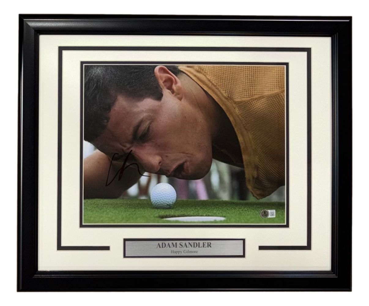 Adam Sandler Signed Framed 11x14 Happy Gilmore Photo BAS