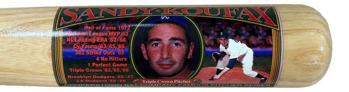 Sandy Koufax Brooklyn Dodgers Signed Cooperstown Limited Edition Baseball Bat BAS