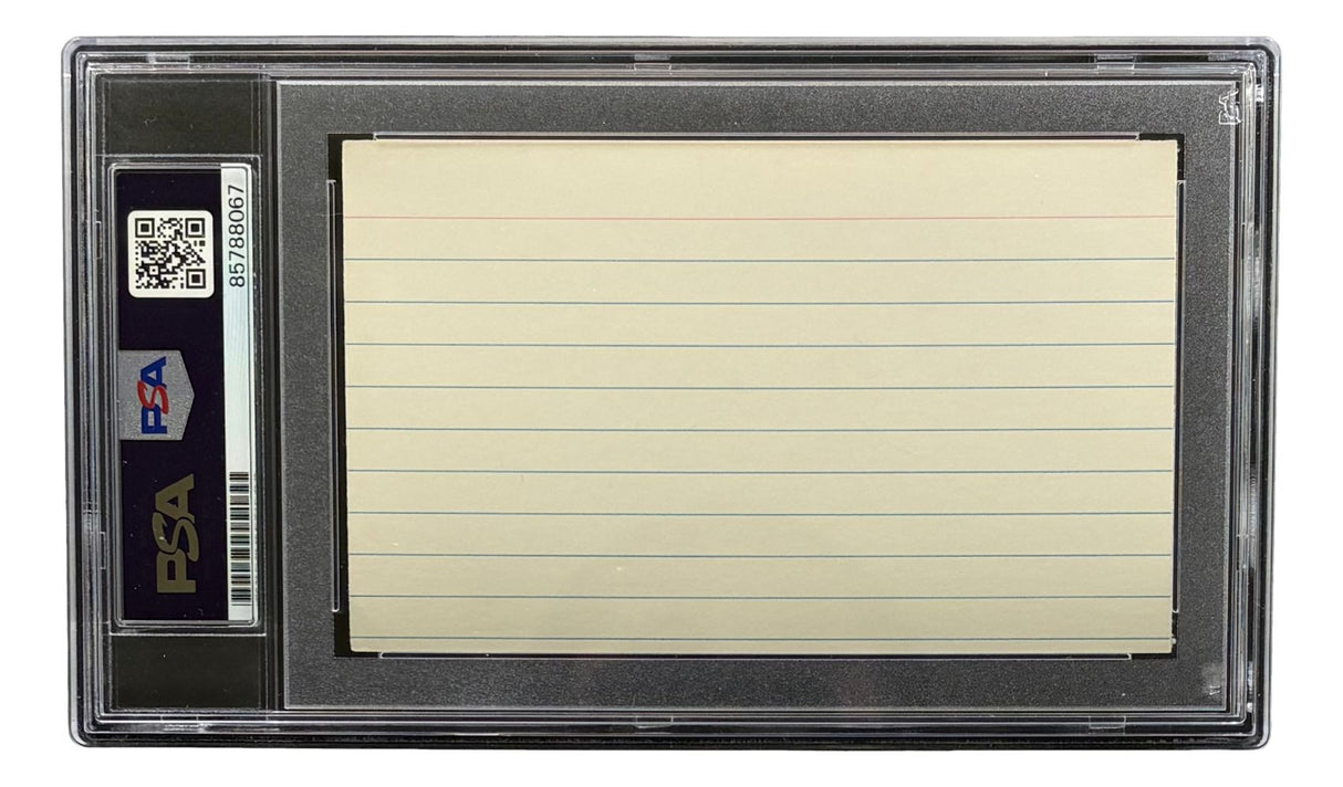 Sandy Koufax Brooklyn Dodgers Signed Index Card PSA/DNA