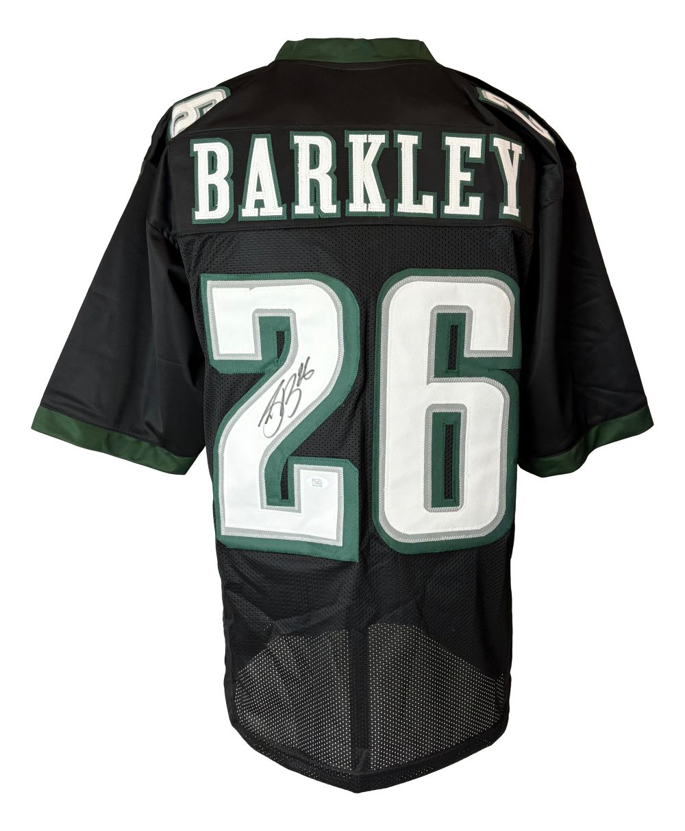 Saquon Barkley Philadelphia Signed Black Football Jersey PSA/DNA