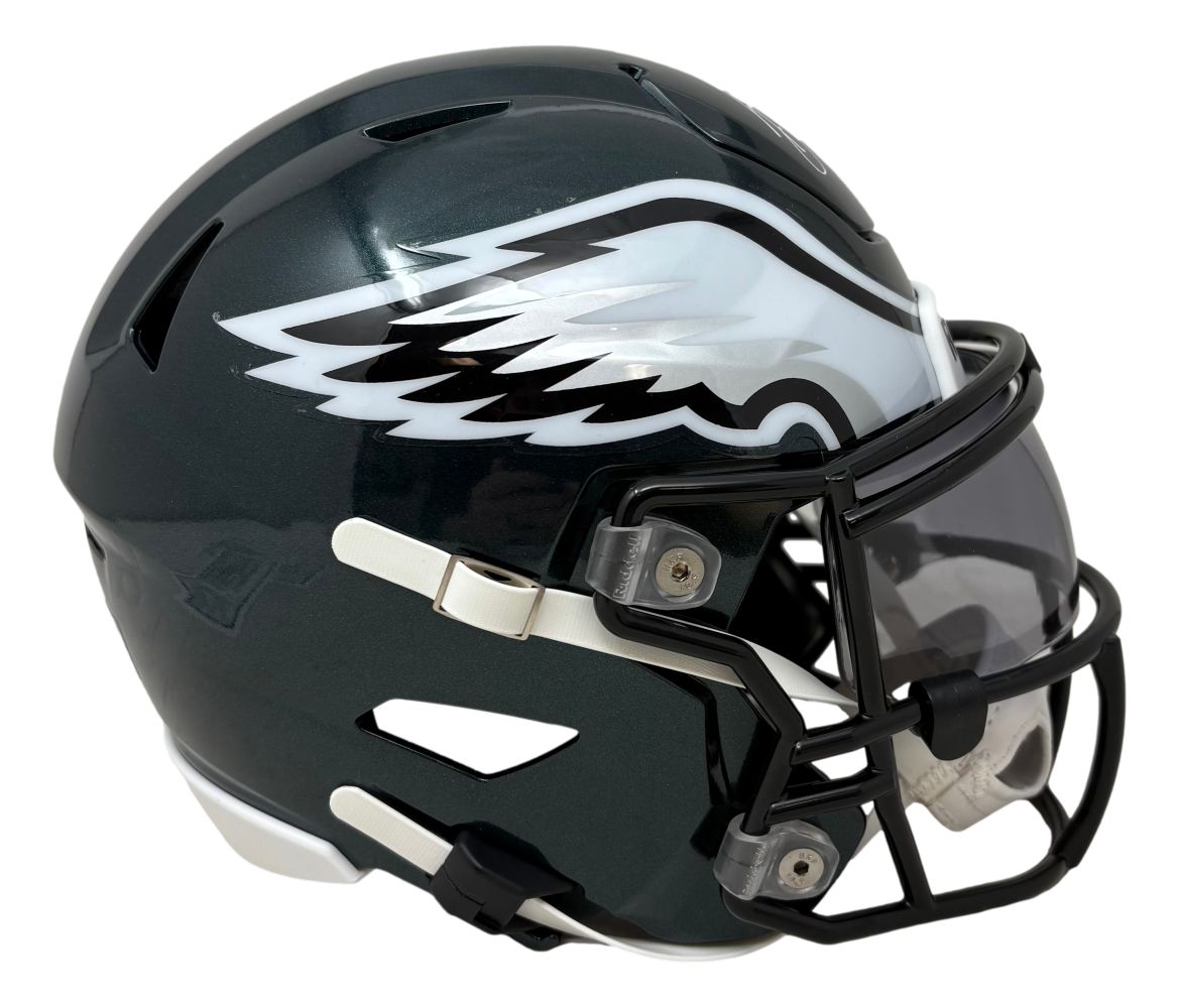 Saquon Barkley Signed Philadelphia Eagles Mid-Size MIDI SpeedFlex Helmet PSA/DNA