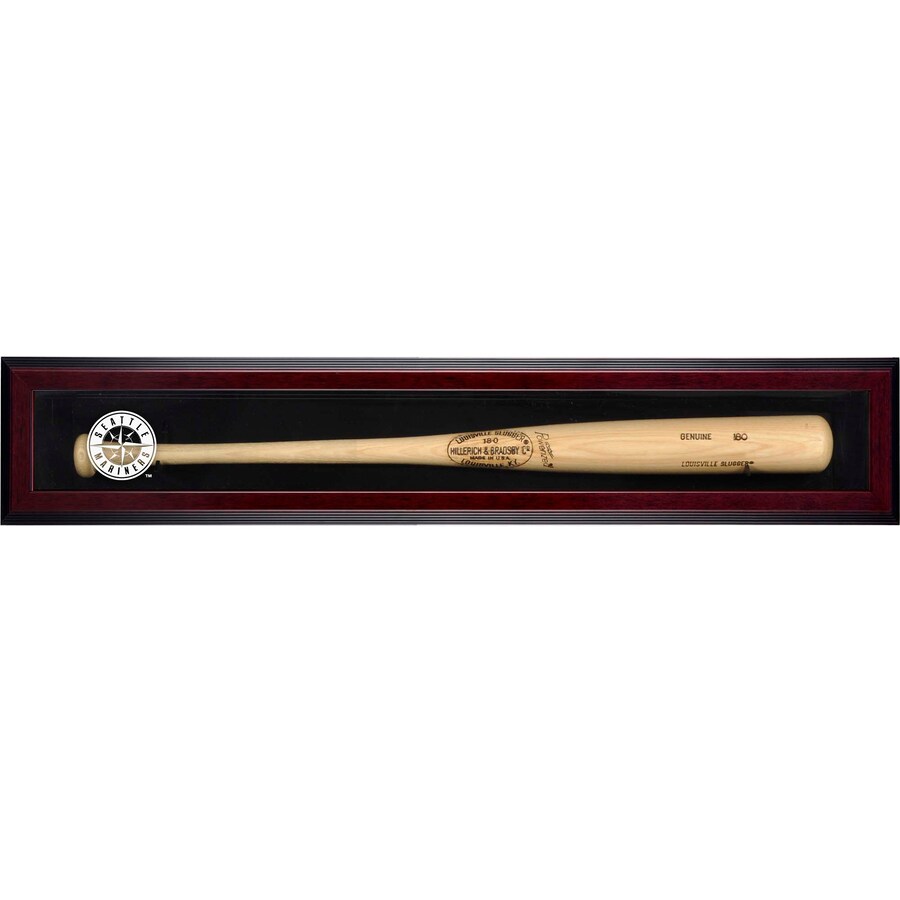 Fanatics Seattle Mariners Mahogany Trim Display Case For Bats With Team Logo Stock #209036