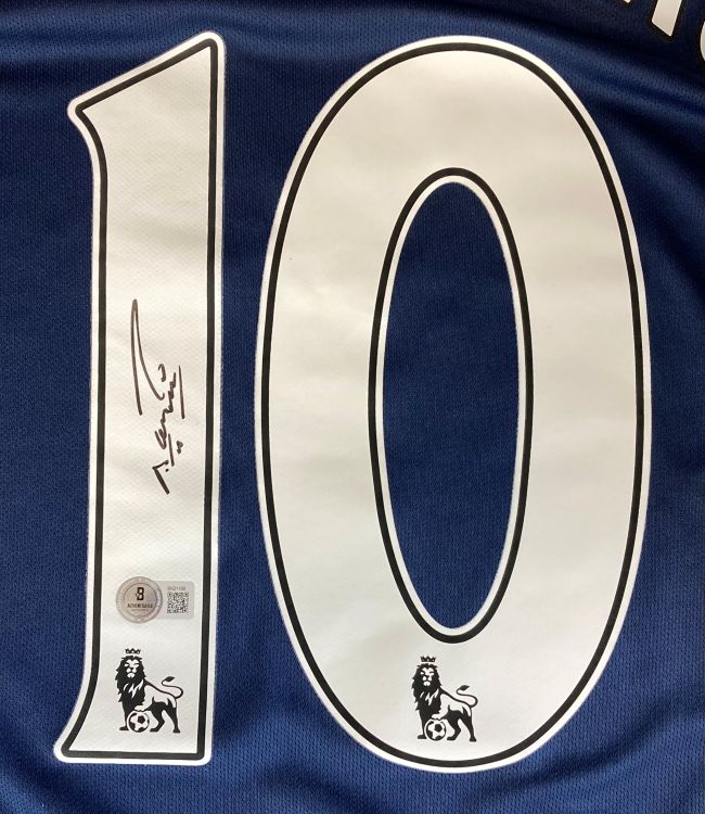Sergio Aguero Signed Manchester City Nike Soccer Jersey BAS