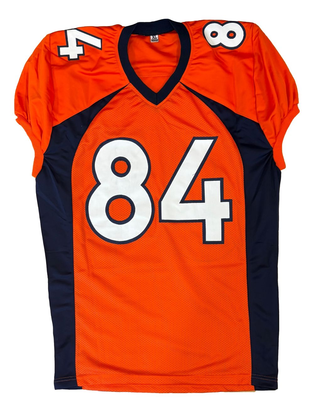 Shannon Sharpe Denver Signed Orange Pro-Cut Football Jersey BAS