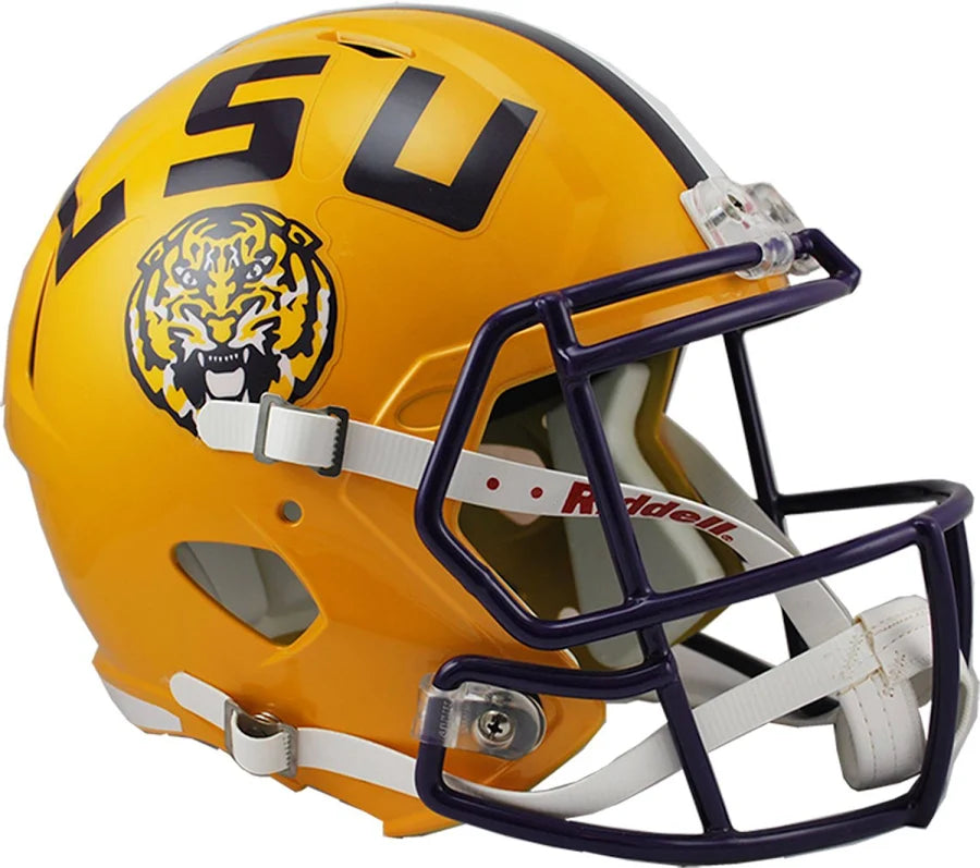 Unsigned Yellow LSU Tigers Full Size Speed Replica Helmet Stock #260055