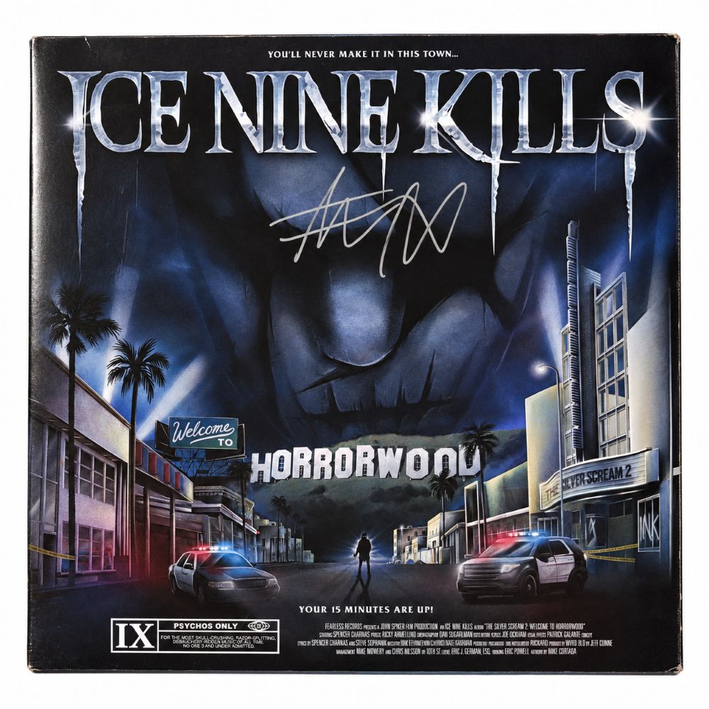 Spencer Charnas Signed Ice Nine Kills The Silver Scream 2 Record Cover BAS