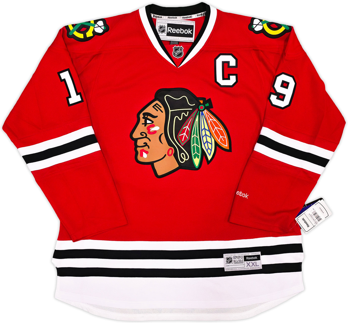 Chicago Blackhawks Jonathan Toews Autographed Red Reebok Premier Jersey Size XXL Beckett BAS Witness Stock #250190