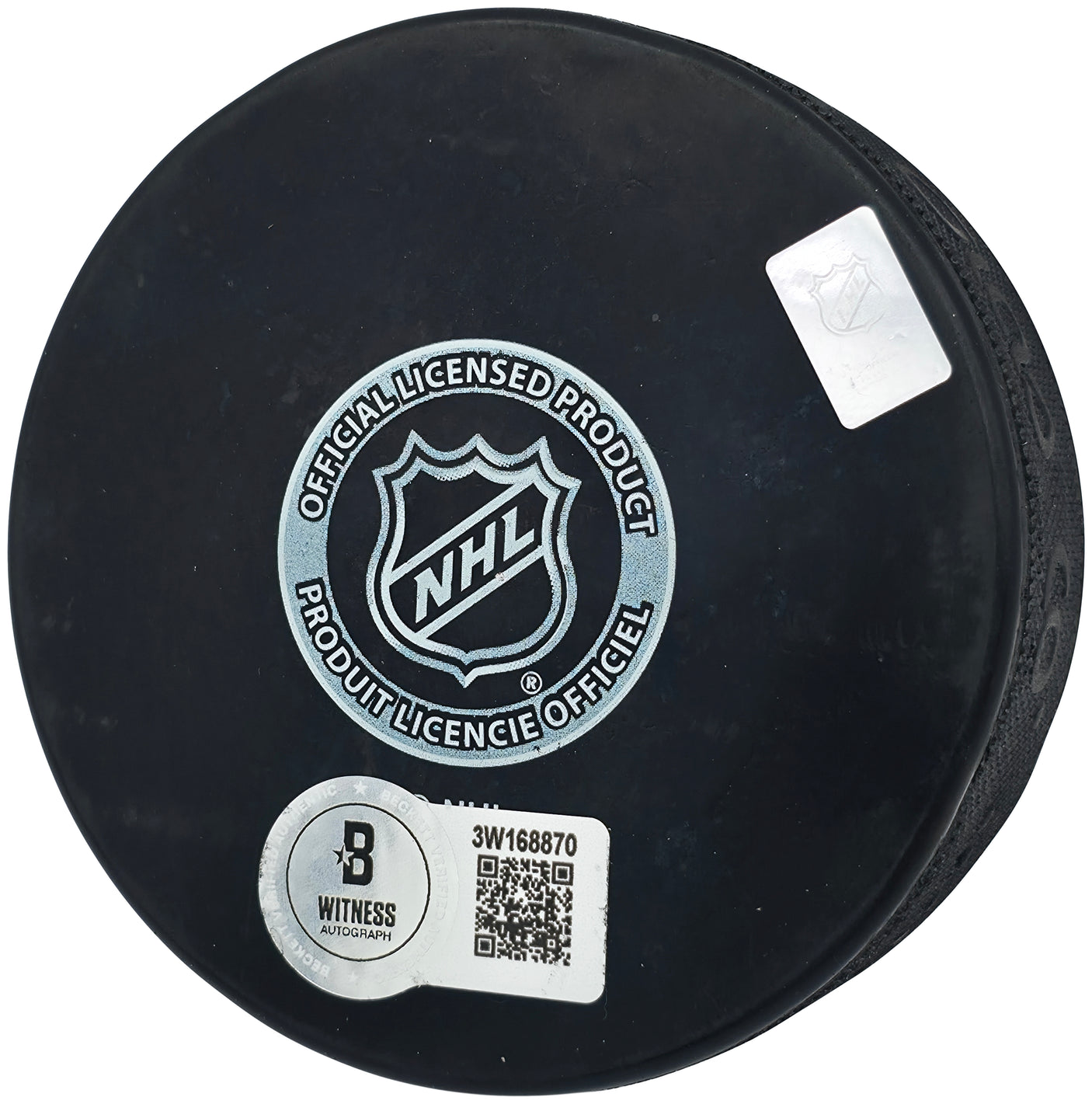 Jonathan Toews Autographed Official Winnipeg Jets Logo Hockey Puck Beckett BAS Witness Stock #250559