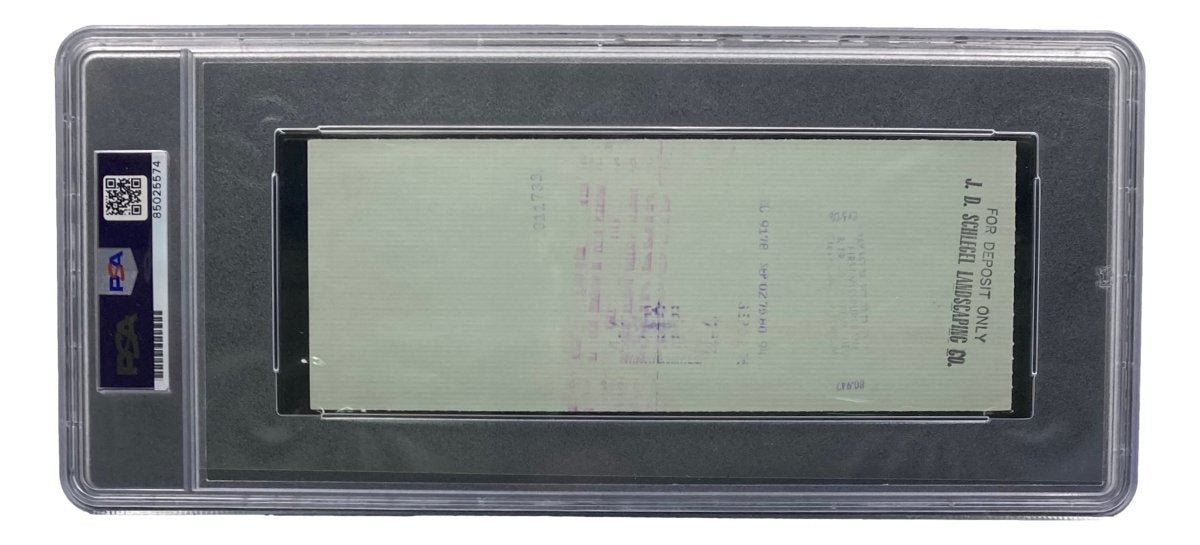 Stan Musial St. Louis Cardinals Signed Bank Check PSA/DNA 85025574 - Sports Integrity