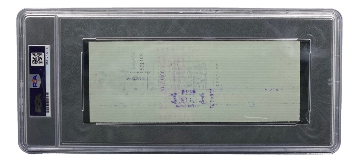 Stan Musial St. Louis Cardinals Signed Bank Check PSA/DNA 85025611 - Sports Integrity