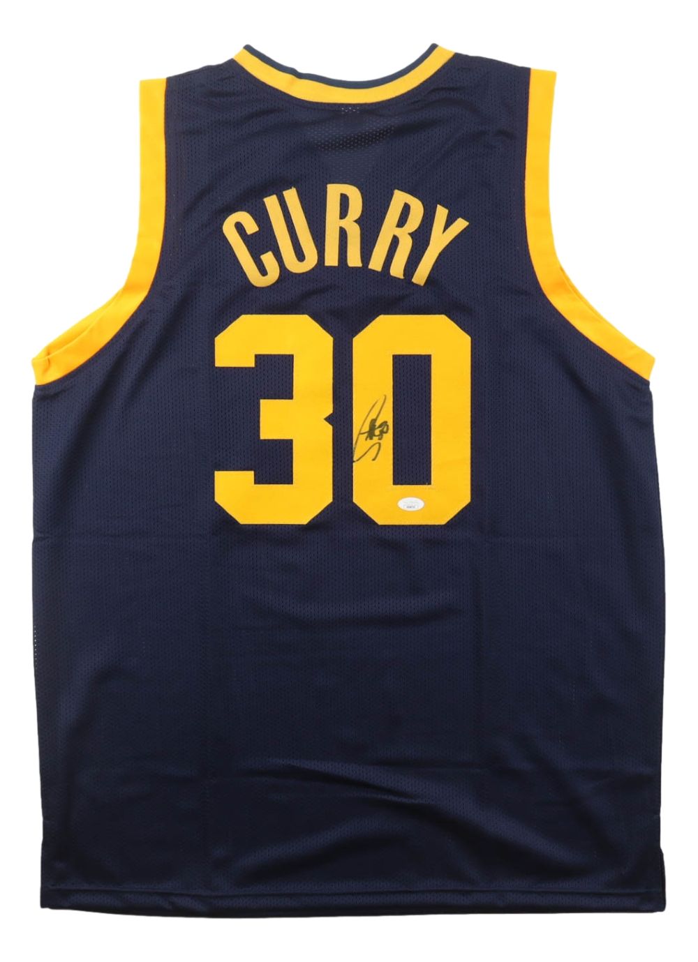 Stephen Curry Golden State Signed Navy Blue Basketball Jersey JSA
