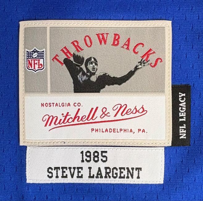 Steve Largent Signed Seattle Seahawks M&N 1985 Legacy Jersey HOF 95 BAS