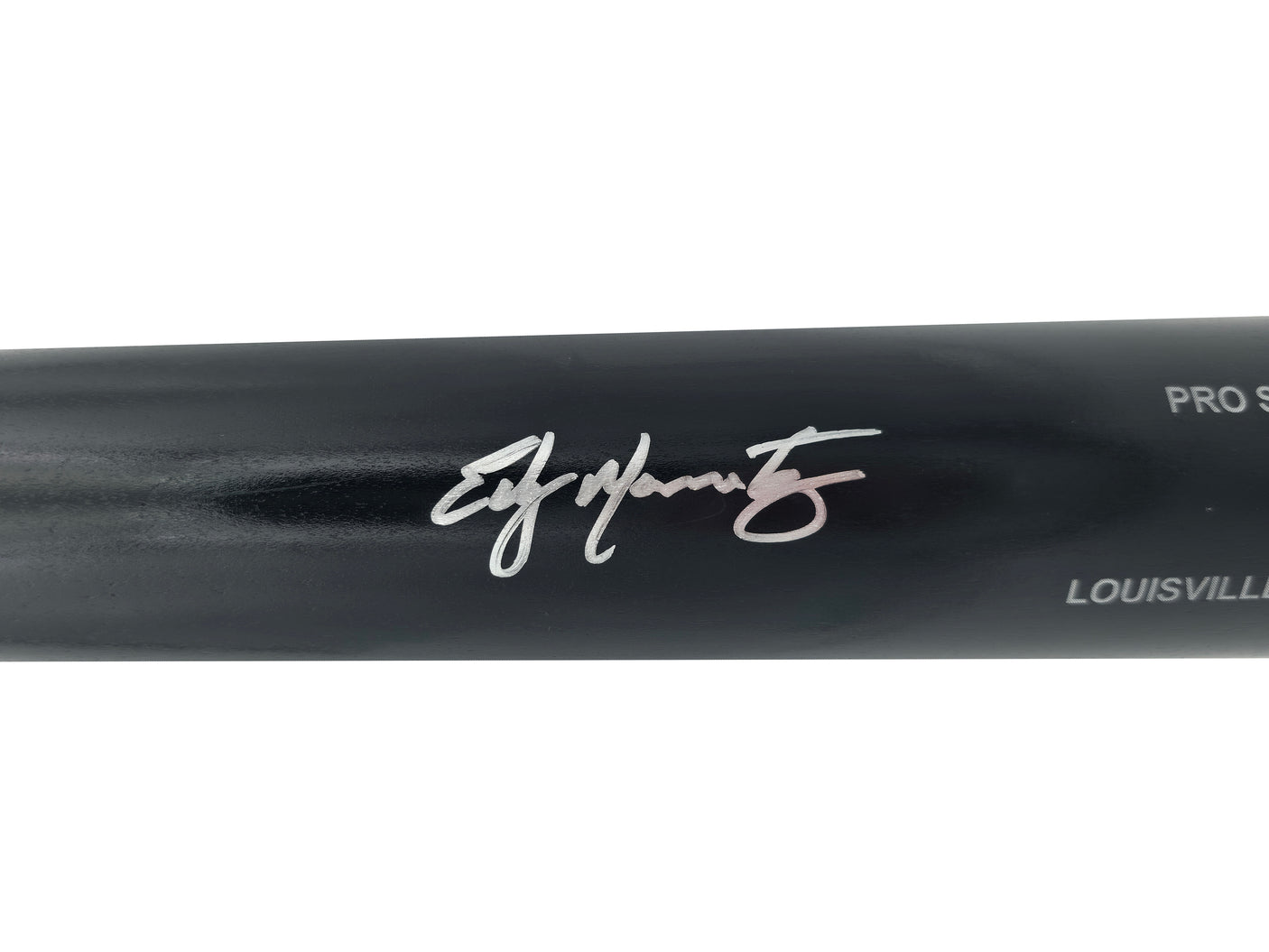 Edgar Martinez Autographed Black Louisville Slugger Pro Stock Baseball Bat Seattle Mariners Beckett BAS Witness Stock #252588