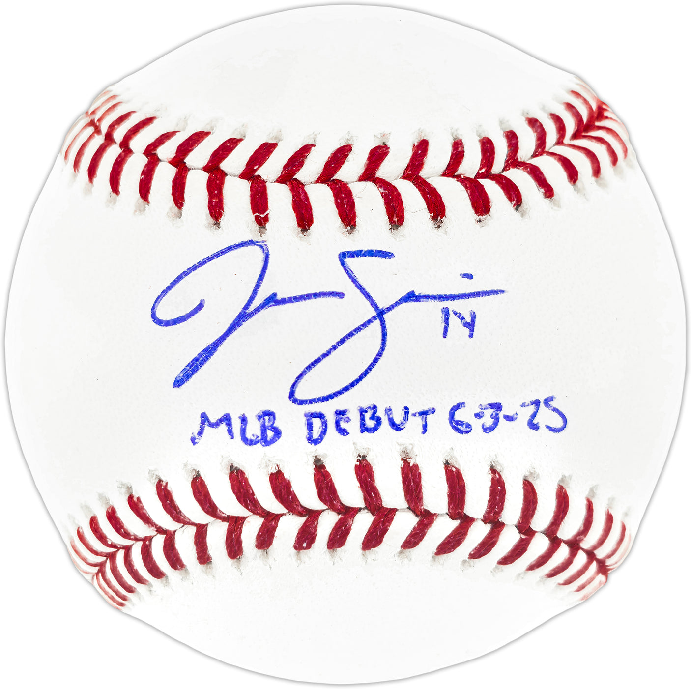 Jac Caglianone Autographed Official MLB Baseball Kansas City Royals "MLB Debut 6-3-25" Fanatics & MLB Holo Stock #252773